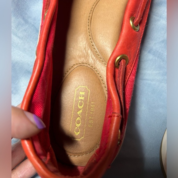 Red Slip on Sneakers - Picture 3 of 4